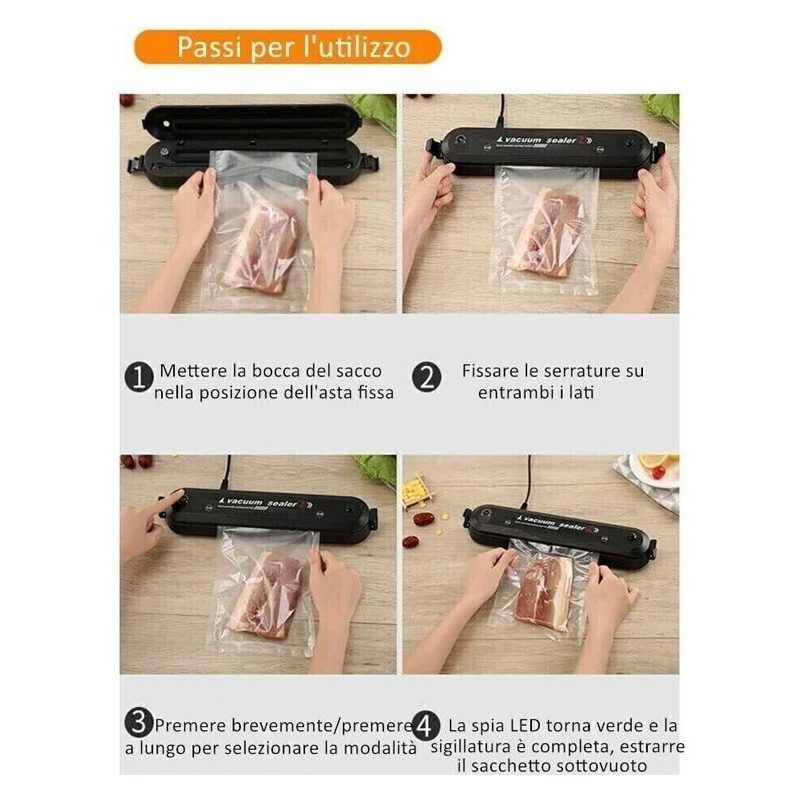 - Senza marca/Generico - Macchina professionale per sottovuoto + 10...