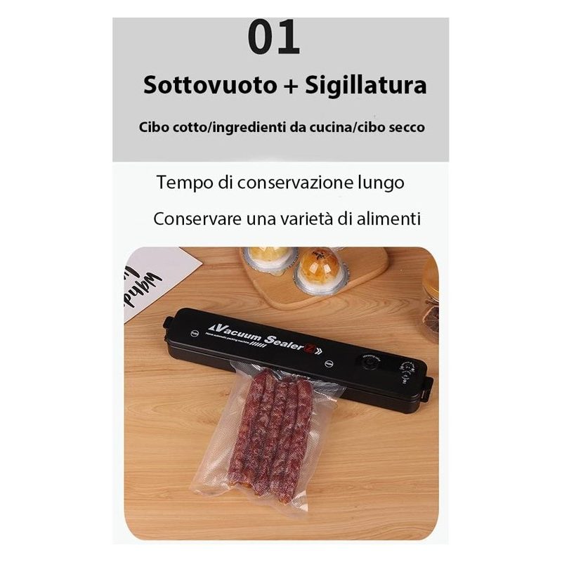 - Senza marca/Generico - Macchina professionale per sottovuoto + 10...