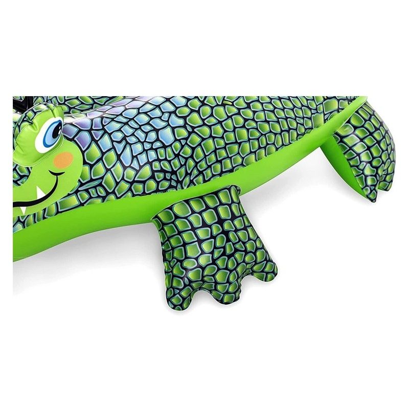 Bestway Coccodrillo Cavalcabile Gioco Gonfiabile Bambini 152x71cm m...