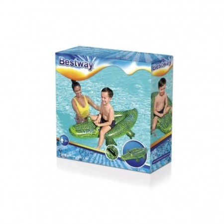 Coccodrillo Cavalcabile Gioco Gonfiabile Bambini 152x71cm mare piscina Bestway