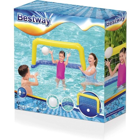 Rete volley gonfiabile gioco per piscina Bestway pallavolo pallanuoto 142x76cm