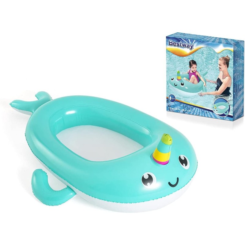 Ciambella gonfiabile piscina e mare salvagente 118x89cm Bestway canotto bambini