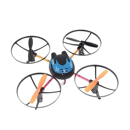 Drone no.6044 quadrirotore motore quattro eliche UFO rediocomandato batteria
