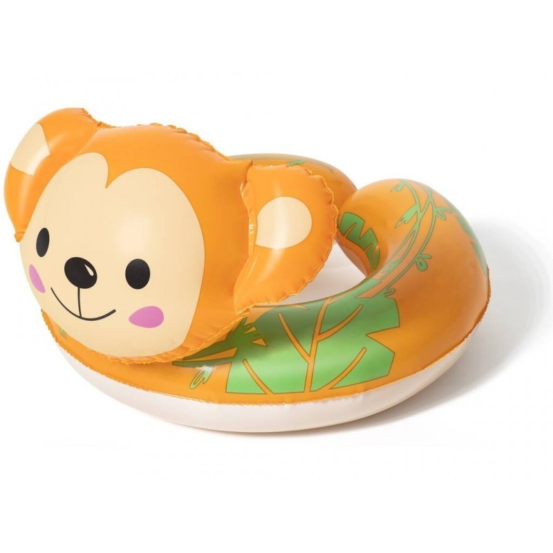 Ciambella gonfiabile salvagente animale scimmietta 45x51cm Bestway piscina mare