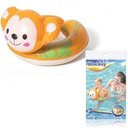 Ciambella gonfiabile salvagente animale scimmietta 45x51cm Bestway piscina mare