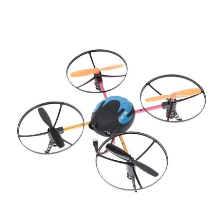 Drone no.6044 quadrirotore motore quattro eliche UFO rediocomandato batteria