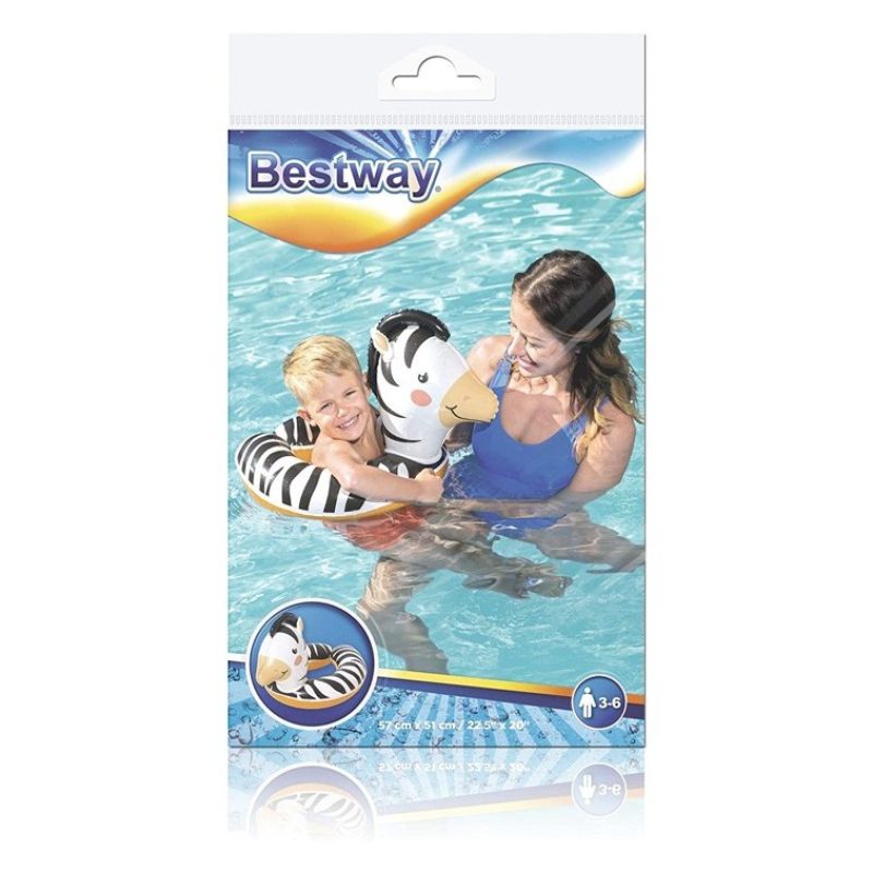 Bestway Ciambella Gonfiabile Salvagente Animale Zebra 56x51cm for c...