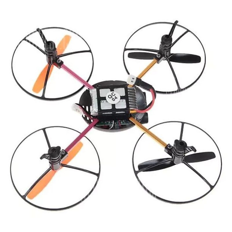 Drone no.6044 quadrirotore motore quattro eliche UFO rediocomandato batteria
