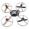 Drone no.6044 quadrirotore motore quattro eliche UFO rediocomandato batteria