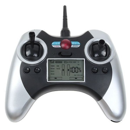 Drone no.6044 quadrirotore motore quattro eliche UFO rediocomandato batteria