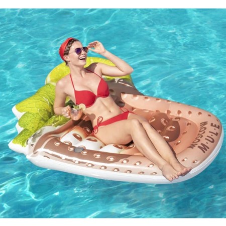 Materassino Gonfiabile Stampa Moscow Mule Mare Piscina 173x160cm Bestway vinile