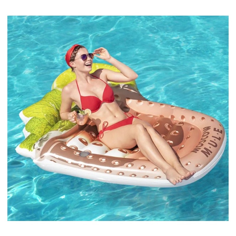 Bestway Materassino Gonfiabile Stampa Moscow Mule Mare Piscina 173x...