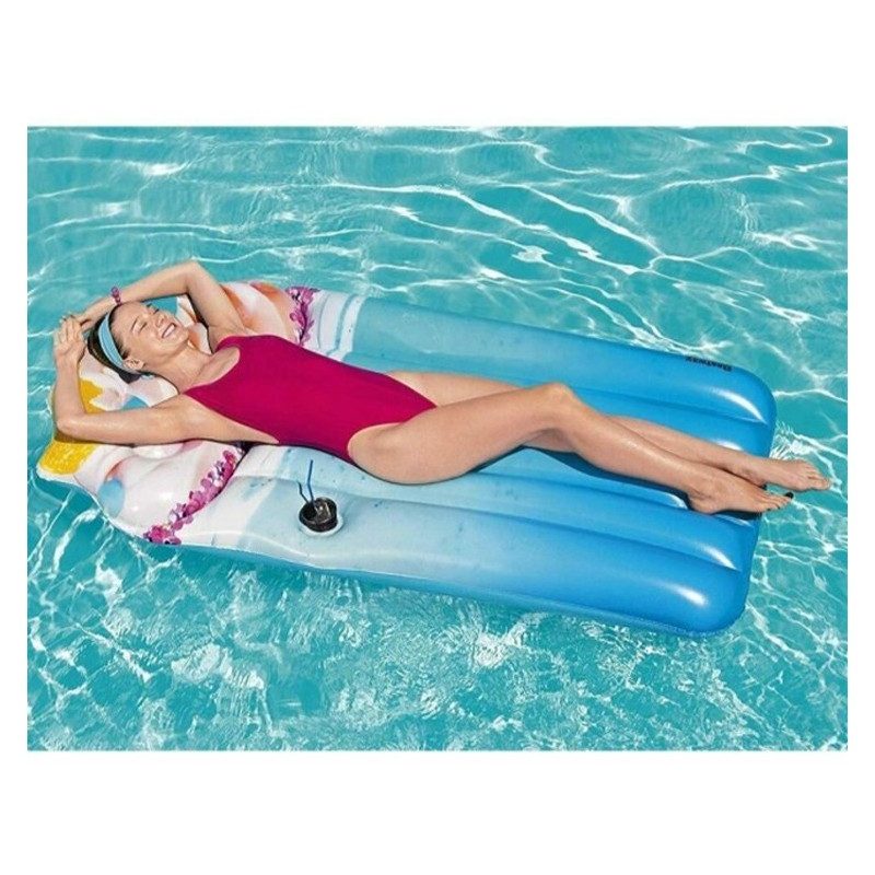 Bestway Materassino Gonfiabile stampa frappè Mare Piscina 185x99cm ...