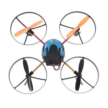 Drone no.6044 quadrirotore motore quattro eliche UFO rediocomandato batteria