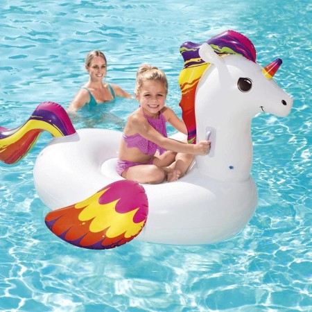 Materassino Unicorno Gonfiabile Galleggiante Gigante mare piscina 155x119 cm