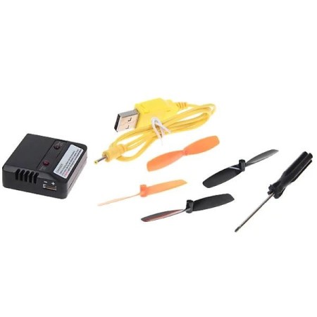 Drone no.6044 quadrirotore motore quattro eliche UFO rediocomandato batteria