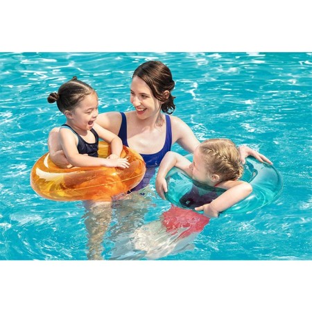 Salvagente ciambella gonfiabile trasparente mare piscina 51cm Bestway 2 PEZZI