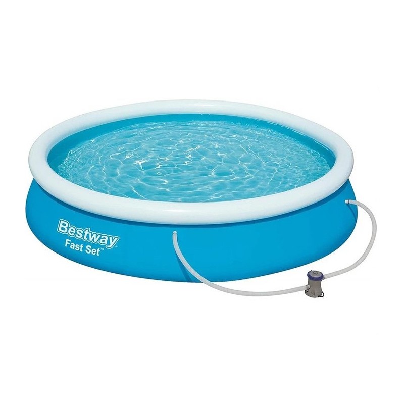 Piscina Fuori Terra Bestway 366x76cm da Giardino bambini fast set tonda in PVC