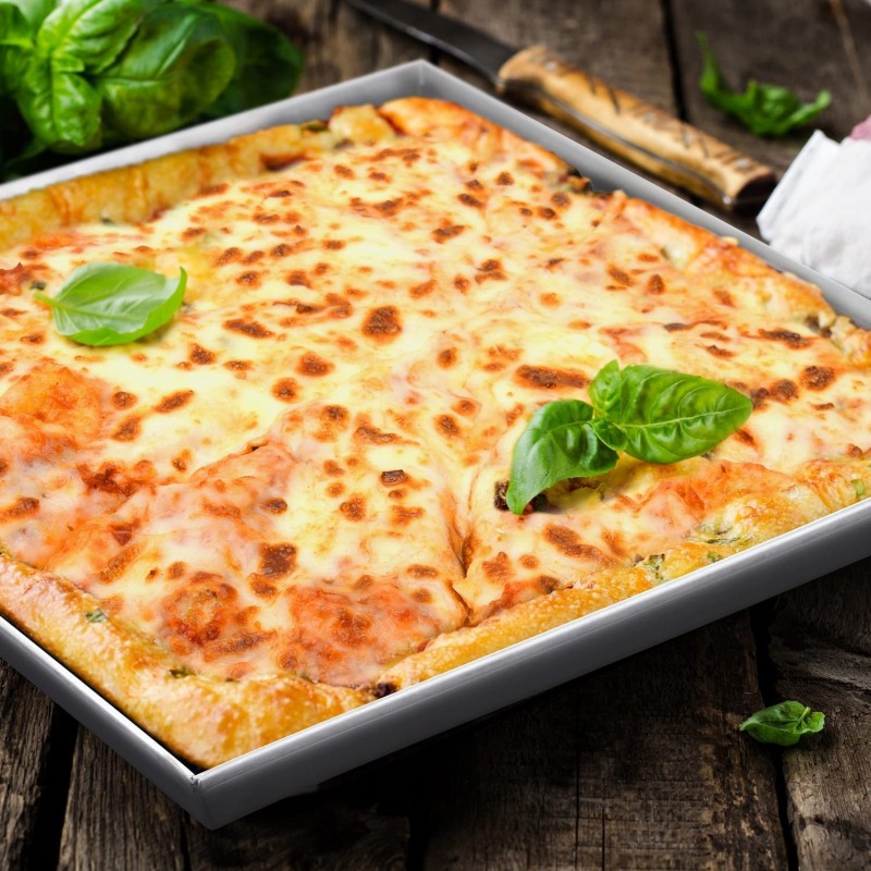 Fil Casalinghi Teglia rettangolare da forno 37x60 cm pizza in latta...