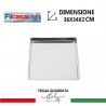 Fil Casalinghi Teglia quadrata da forno 36x34 cm pizza multiuso in ...