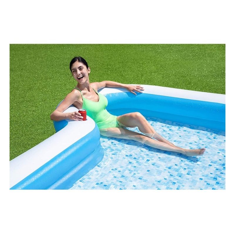 Bestway Piscina Fuori Terra Gonfiabile 305x274x46 in Vinile Giardin...