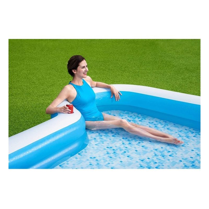 Bestway Piscina Fuori Terra Gonfiabile 305x274x46 in Vinile Giardin...