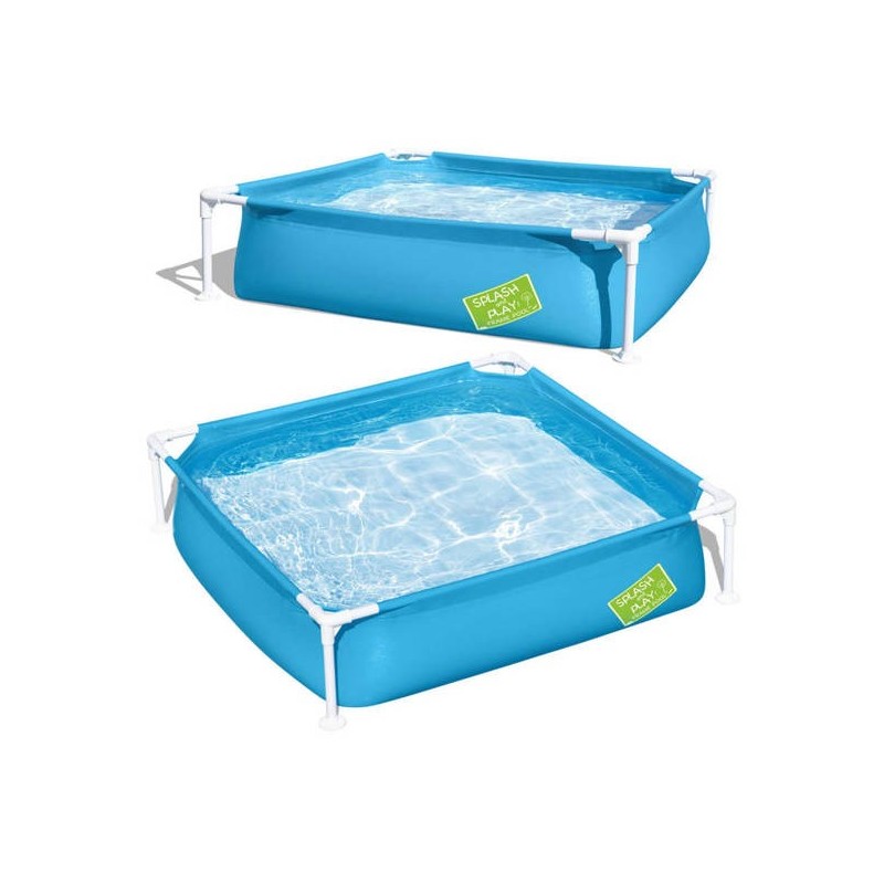 Piscina quadrata FuoriTerra da Giardino bambini 122x122x30,5cm Bestway esterno