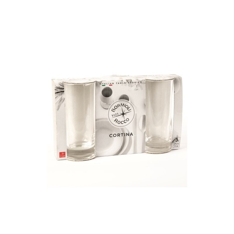 Bormioli Rocco Set 6 bicchieri Cortina cl 27,5 Bibita Bormioli Bicc...