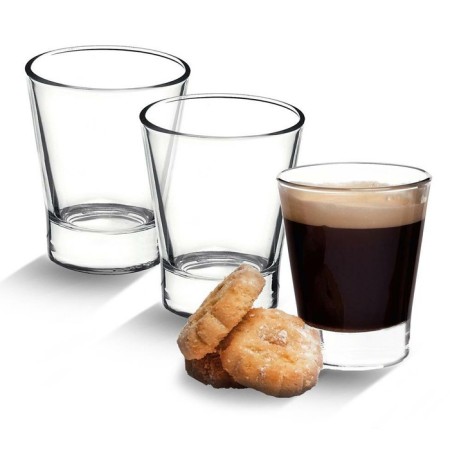 3 Caffeino Bormioli tazzine caffè espresso cl 8,5 bicchieri in vetro trasparente