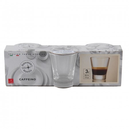 Set 6 Tazzine Caff&egrave; In Vetro Da 85ml | Manico Termico | Lavastoviglie Safe | Design Elegante