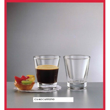 6 Caffeino Bormioli tazzine caffè espresso cl 8,5 bicchieri in vetro trasparente