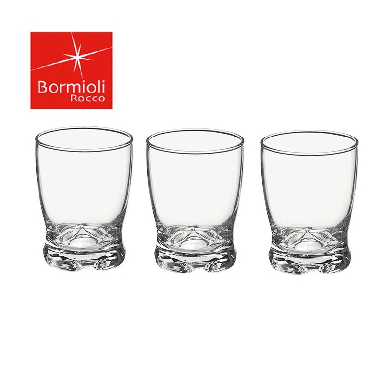 Set 3 pz Bicchiere vino Bormioli Madison da 18 cl in vetro uso quotidiano acqua