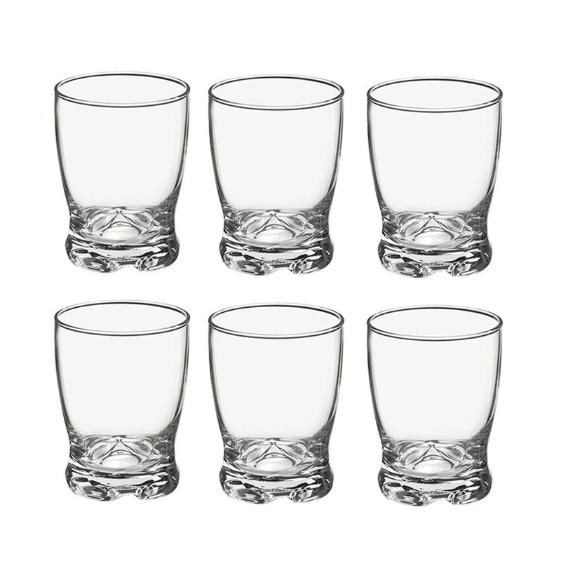 Set 6 pz Bicchiere vino Bormioli Madison da 18 cl in vetro uso quotidiano acqua