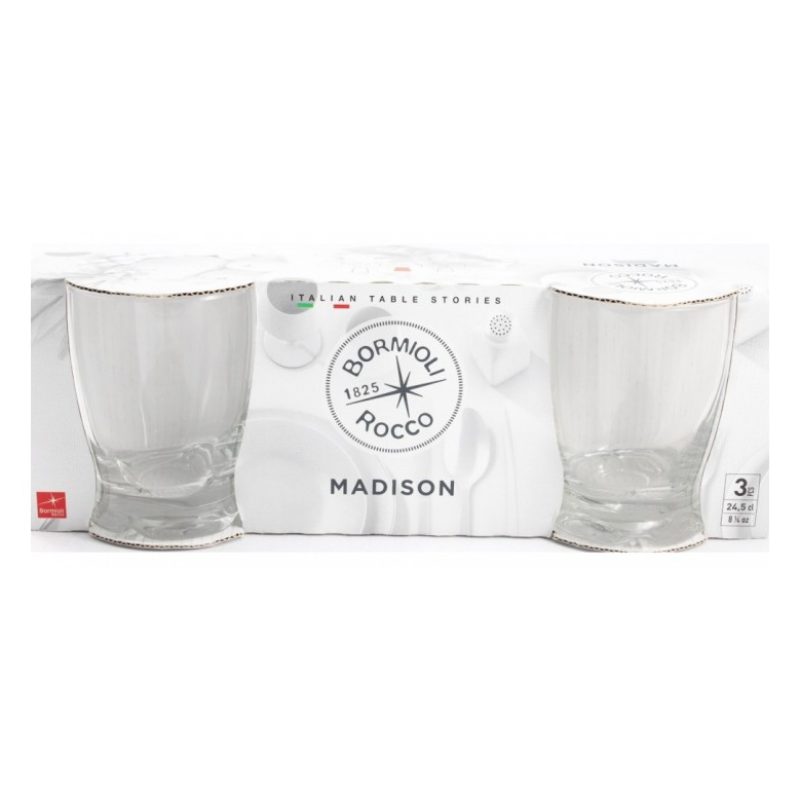 Bormioli Rocco Set 6 pz Bicchiere vino Bormioli Madison da 18 cl in...
