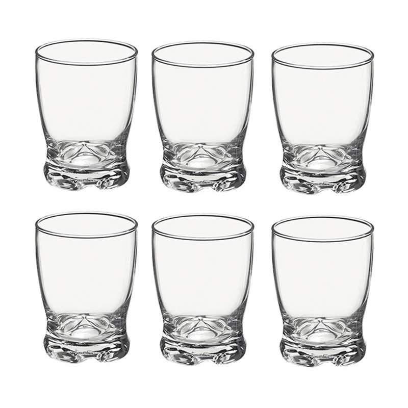Set 6 pz Bicchiere acqua Bormioli Madison da 24 cl in vetro uso quotidiano vino