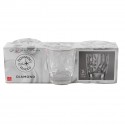 Set 6 Bicchieri Rocco Bormioli Diamond Acqua Cl 30,5 Bicchieri vetro Trasparente