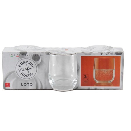 Bormioli Rocco Loto 6 Bicchieri da acqua vino 27,5 cl bicchiere da tavola vetro