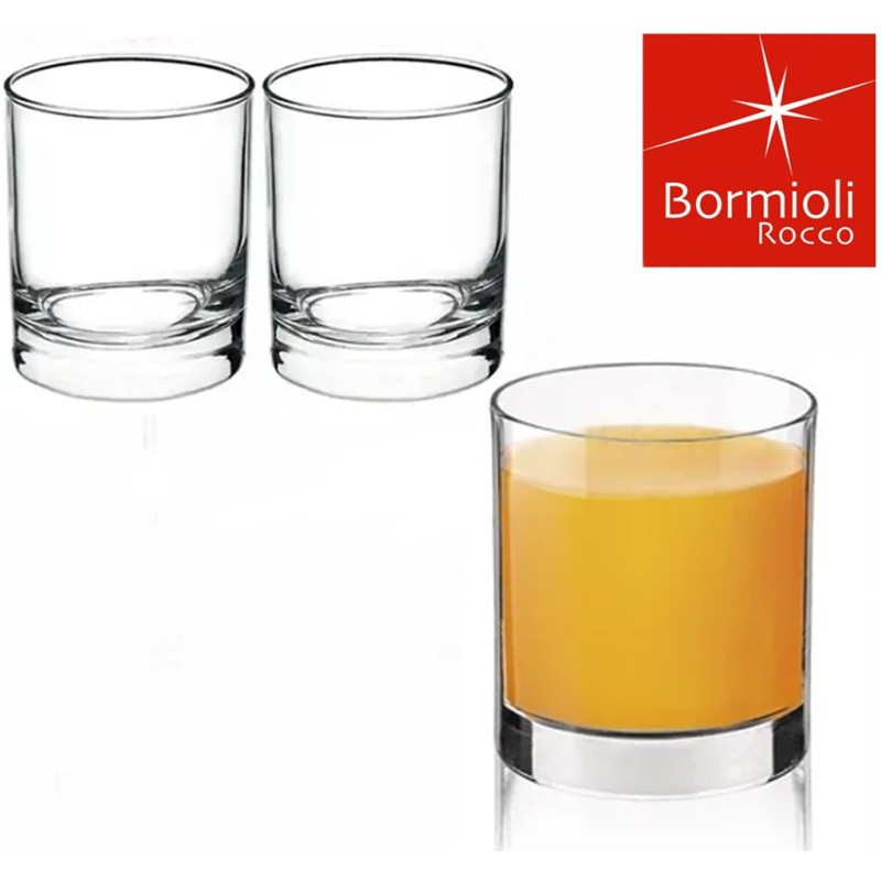 Set 3 bicchieri in vetro per acqua vino Bormioli Rocco Cortina 25,5 cl bicchiere