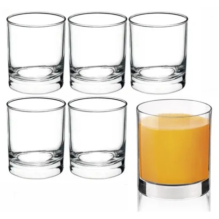 Set 6 bicchieri in vetro per acqua vino Bormioli Rocco Cortina 25,5 cl bicchiere