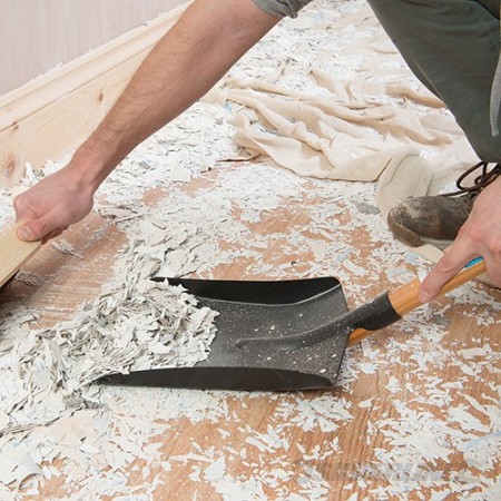 Pala quadrata raccolta di carbone cenere giardino barbecue 44x20 cm manico legno