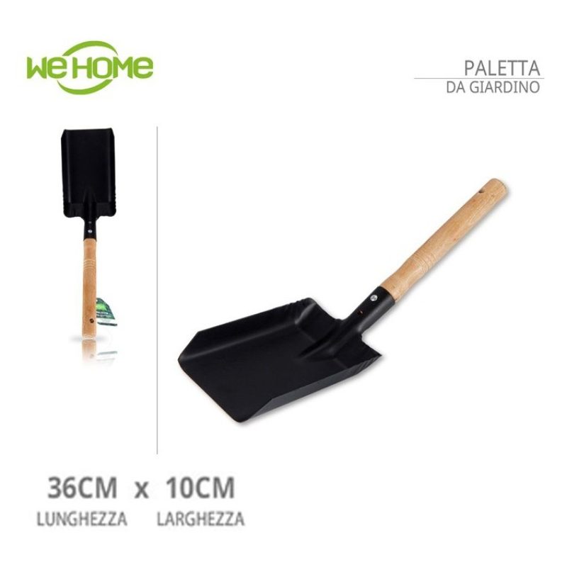 Pala quadrata raccolta di carbone cenere giardino barbecue 44x20 cm...