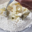 Impastatore manuale in acciaio affettatore da pasticceri mescola impasta dolci