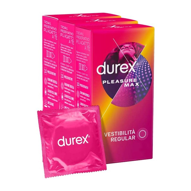 24 Preservativi DUREX Pleasure Max Profilattici stimolanti per lei con rilievi