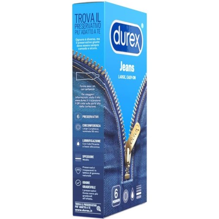 Preservativi Durex Jeans Anatomici Classici Easy - On 24 Profilattici Condom