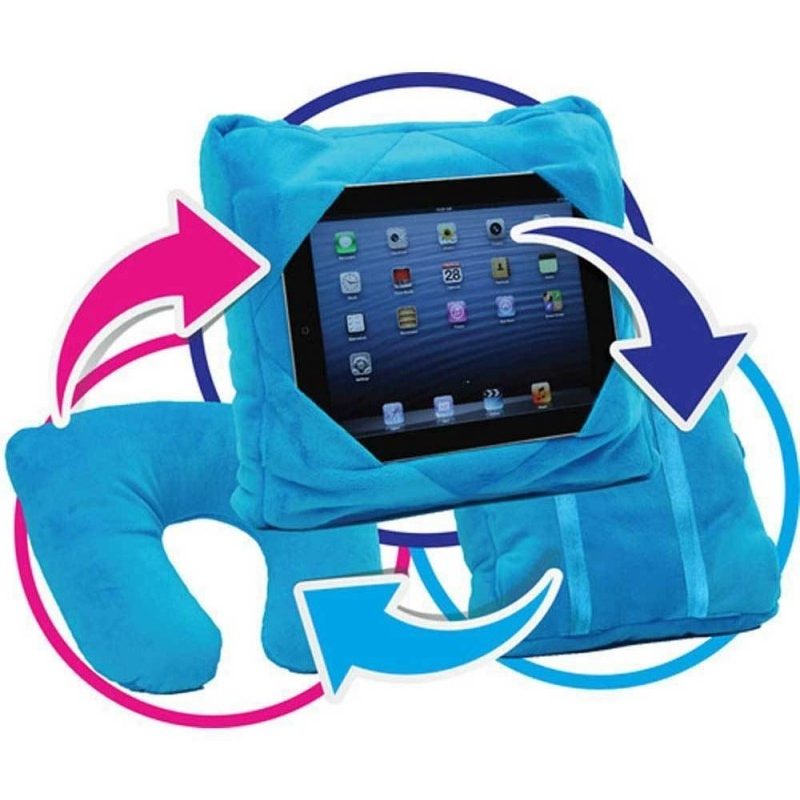 Cuscino da viaggio tablet ipad 3 in 1 trasformabile pillow poggiatesta auto