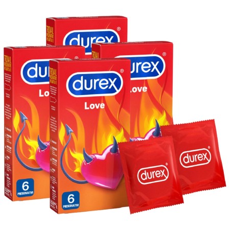Preservativi DUREX Love Easy on 24 pezzi Profilattici classici lubrificati