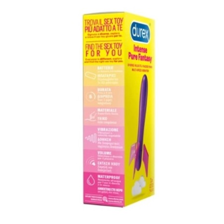 Vibratore Durex Play INTENSE PURE FANTASY Stimolante Silenzioso Impermeabile