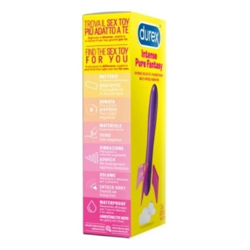 Durex Vibratore Durex Play INTENSE PURE FANTASY Stimolante Silenzio...