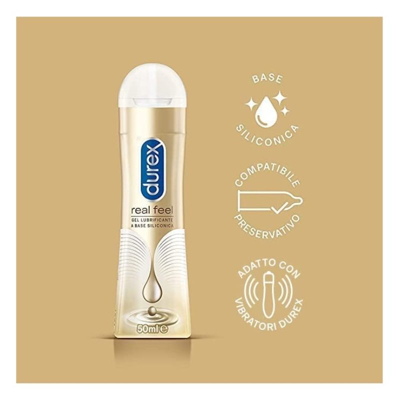 Durex Durex Gel Real Feel Lubrificante Intimo Pleasure Play Effetto...