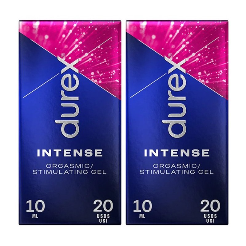 Durex Stimulating gel Intense 10ml Lubrificante Orgasmic intimo per lei 2 pezzi